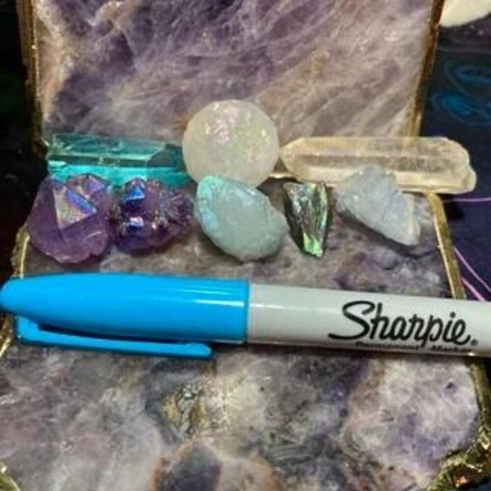 Aura quartz a++ genuine top quality aura quartz lot